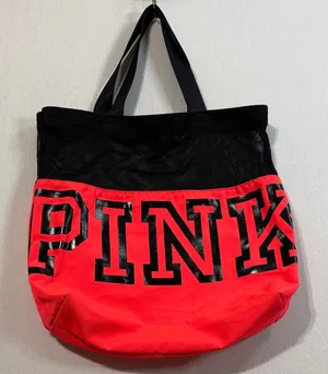 PINK Victoria's Secret Black and Red Tote thumbnail 1