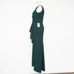 Betsy and Adam‎ Christine Scuba Crepe Ruffled Bow Gown thumbnail 6