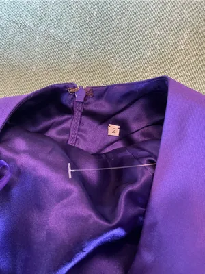 Vienna Prom Bold Purple Satin Ball Gown Size 2 NWT thumbnail 12