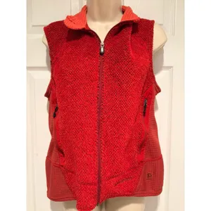Patagonia R Series Fleece Vest Women’s M Red Zip Regulator Polartec Gorpcore thumbnail 4