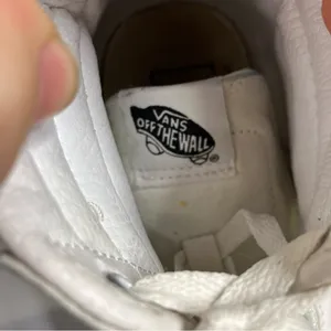 Vans all white canvas hightop‎ sneakers unisex sizing thumbnail 6