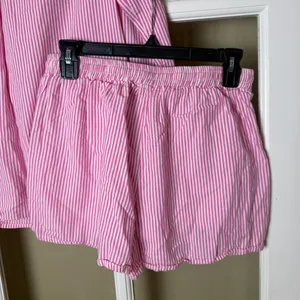 PRINCESS POLLY Pink Striped 2 Piece Set Boxer Shorts & Button Up Size 2 Small thumbnail 10