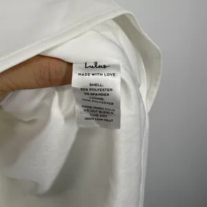 Lulus Blissfully Beaming White Sleeveless Bow Mini Dress Size M Bridal Wedding thumbnail 7