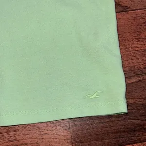 Hollister Women's Mint Green V-Neck Tee thumbnail 2
