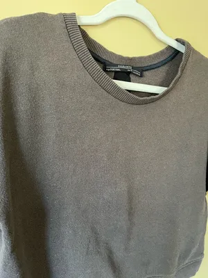 All Saints Short Sleeve Cropped Sweatshirt Shirt thumbnail 2