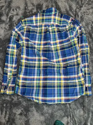 Polo Ralph Lauren Men’s Plaid Button Down Shirt Blue Multicolor Long Sleeve Size M thumbnail 7