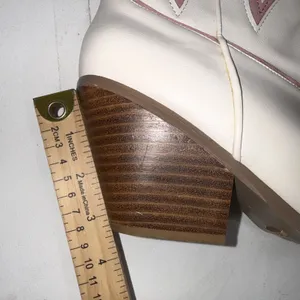 Billini Claire White Pink Equestrian Megan Moroney Concert Cowgirl Boots Size 10 thumbnail 16