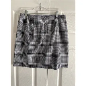 J Crew Glen Plaid Mini Skirt Womens Size‎ 10 Black Dark Academia Preppy Office thumbnail 6