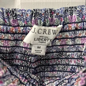 J.Crew Women’s Smocked Square Neck Puff Sleeve Top Size M Liberty Fabric Floral thumbnail 8