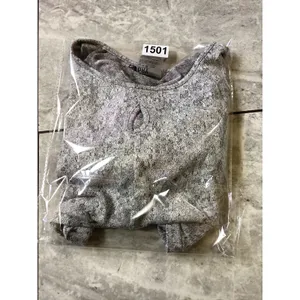 Gymshark Dry Grey Marl Long Sleeve Crop Top Keyhole Thumbhole Womens XS thumbnail 7