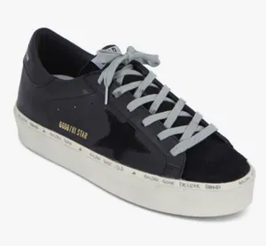 Golden Goose Deluxe Brand Hi Star Black Leather Low Top Sneakers Size 36 thumbnail 1