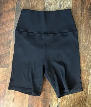 Aerie Ribbed Shorts Women's Black Bottoms stretchy Small/Medium thumbnail 1
