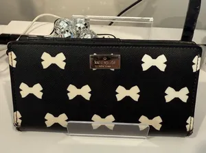 Kate Spade ♠️ Black Polka Dot Wallet thumbnail 1