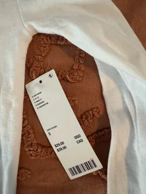 Urban Outfitters White Top Long Sleeve thumbnail 2