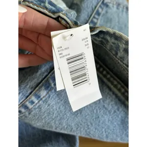 Abercrombie Fitch NWT 90s Straight Ultra High Rise Jeans 12/31 Light Blue Denim thumbnail 7