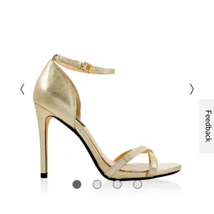 White House Black Market Gold High Heels thumbnail 2