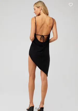 Amanda Uprichard Janet Dress Black thumbnail 3