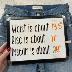 Madewell Size 25 The Perfect Vtg Jeans Chet Wash Busted Knees Distressed Edition thumbnail 12