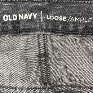 Old Navy Mens Straight Jeans Loose Ample 100% Cotton 5 Pocket Bkack Gray Size 38 thumbnail 6