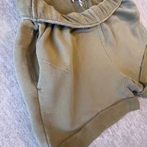 FRAME Pescara Roll‎ Cuff Shorts Womens XS Green Organic Pima Cotton Minimalist thumbnail 3