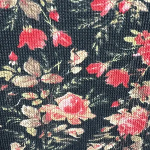 Anthropologie Pilcro Thermal Top Womens XL Split-Neck‎ Floral Waffle Knit Boho thumbnail 7