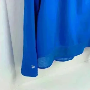 FILA Sport Women's‎ Long Sleeve Top Blue M Moisture-Wicking Quick-Dry Open Back thumbnail 3