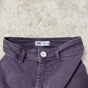 Zara Purple High Rise Wide Leg Jeans Size 2 thumbnail 2