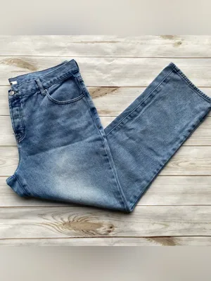 PacSun low rise straight leg denim jeans light wash button fly fall winter 32 thumbnail 5