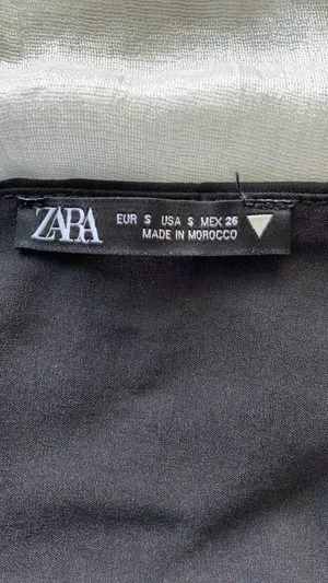 ZARA Black and White Tube Top thumbnail 2