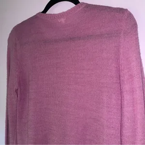 J Crew Size S Alpaca Wool Cardigan Purple Button Up Long Sleeve Knit Preppy thumbnail 7