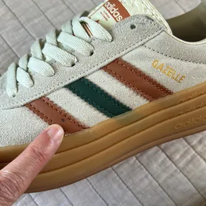 Adidas Gazelle Bold cream maple leaf 3stripe Womens rubber sole sneakers 7 thumbnail 14