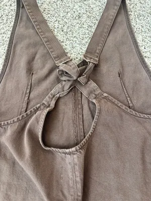 Free People Overalls Denim Shorts thumbnail 4