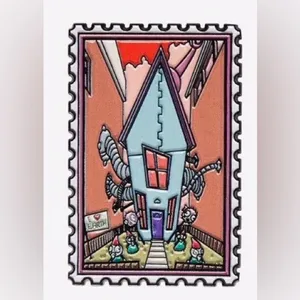 Invader Zim Enamel Stamp Pin thumbnail 6