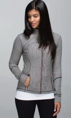 Lululemon Forme Jacket II Pine Stripe Size 6‎ thumbnail 1
