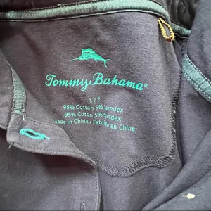 Tommy Bahama‎ Navy Blue Polo Shirt Womens Size Small thumbnail 3