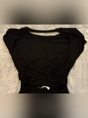 Women’s my LAnd Brand Black Short Sleeve Bodysuit Size Small thumbnail 5