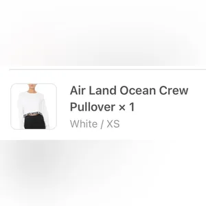 Alo yoga Air Land Ocean Crew Pullover - white thumbnail 4