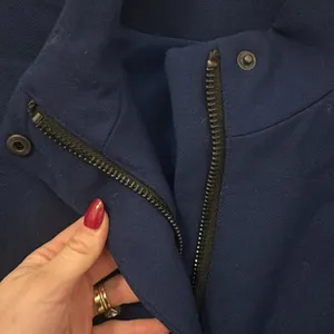 Blue long wool blend pea coat winter jacket! Size 6R! thumbnail 6