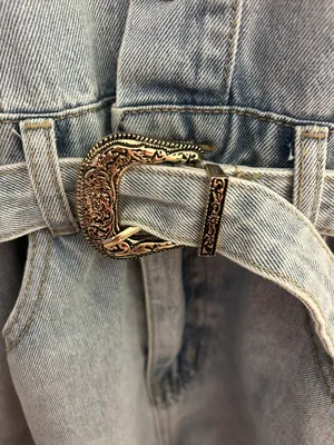 Denim Romper Blue thumbnail 3
