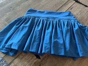 Aerie Blue Pleated Skirt thumbnail 10