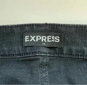 Express Perfect Denim Charcoal Black High Rise Ankle Skinny thumbnail 8