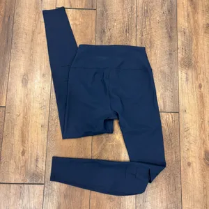 Alo Yoga Ripped Warrior Navy Blue Leggings Sz S High Waist Excellent Condition thumbnail 4