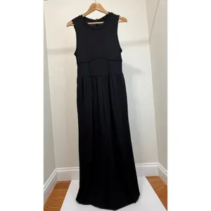 Cider Black Ribbed Wide‑Leg Jumpsuit – Corset Waist SzXL NWT thumbnail 3
