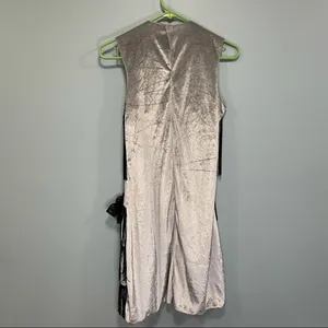 Flapper fringe dress! 1920s silver and black Halloween costume dress! thumbnail 3
