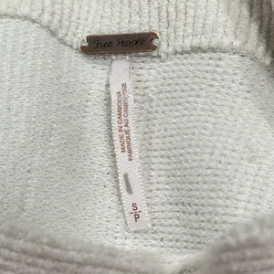 Free People Ottoman Slouchy Tunic Ivory Sweater Women’s Small thumbnail 5