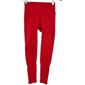 Alphalete Revival R6 Leggings Coral Red Size Small Work Out Gym Athletic pull on thumbnail 2