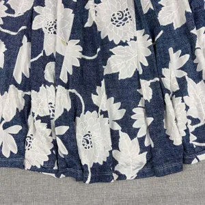 Philosophy Republic Clothing Skirt Womens M Blue Pleated Knee Length Lined thumbnail 3