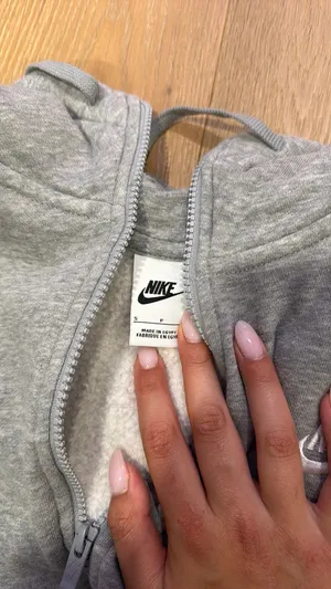 Nike Grey Zip-Up Hoodie thumbnail 3