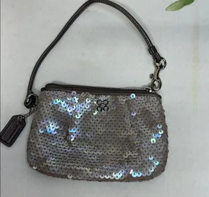 Coach Mermaid Sequin Wristlet with Shimmering Accents thumbnail 1