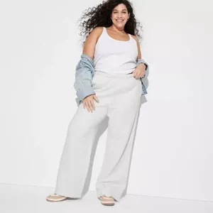 Wild‎ Fable Plus 1X Linen Blend Wide Leg Pants Relaxed Baggy Resort Boho Women’s thumbnail 2